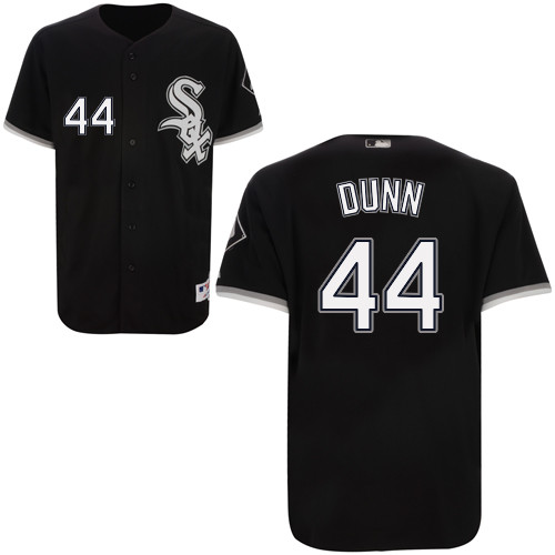 Adam Dunn #44 mlb Jersey-Chicago White Sox Women's Authentic Alternate Home Black Cool Base Baseball Jersey